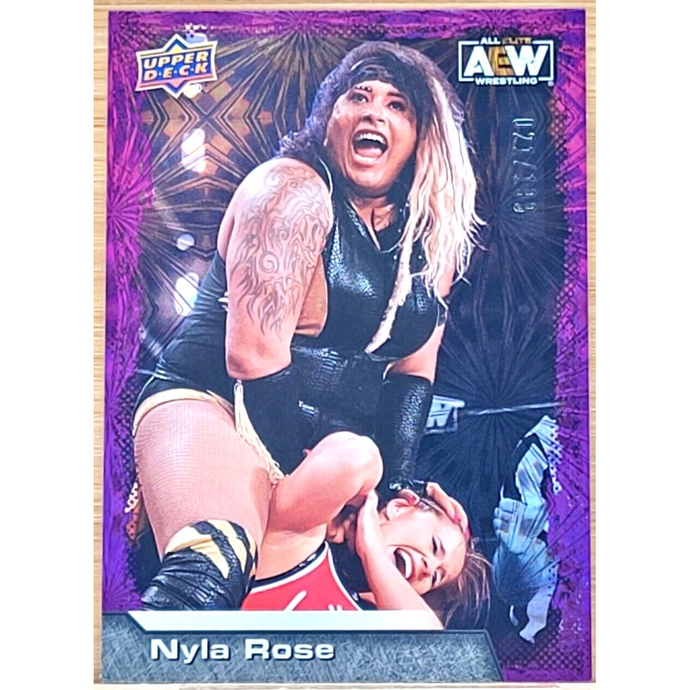2022 UPPER DECK AEW NYLA ROSE PURPLE PYRO #D/199‎